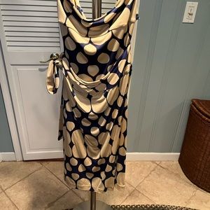 Diane von Furstenberg   strapless dress with tie at the waist